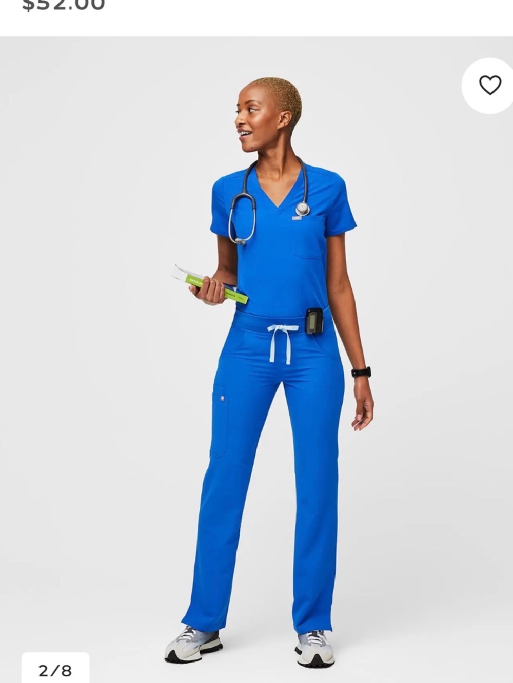 FIGS Kade Cargo Scrub Pants in Royal Blue